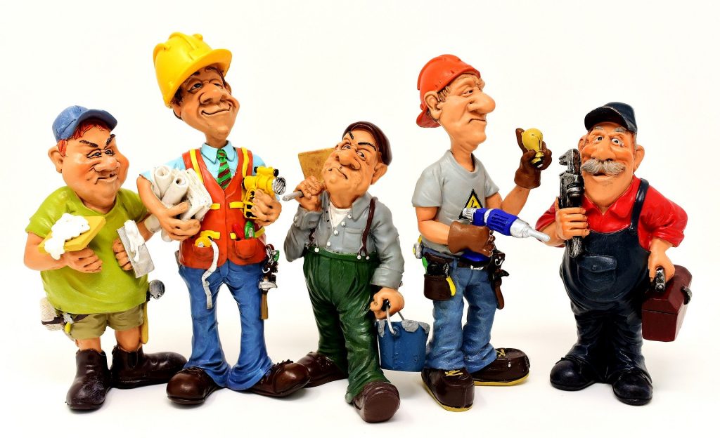 happy workers because they found construction lead generation services
